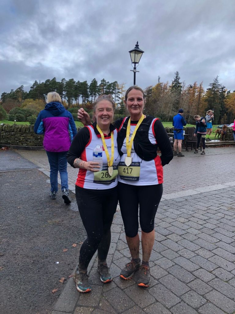 Lindsey and Sarah after Slaley