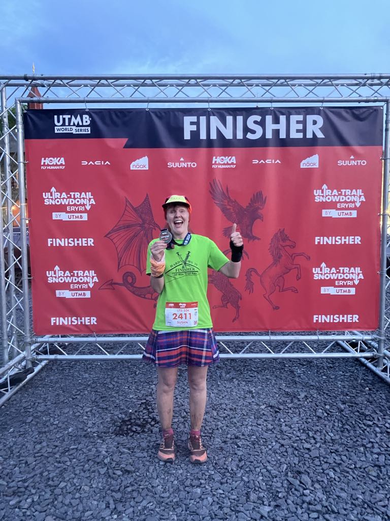 Susan with her medal